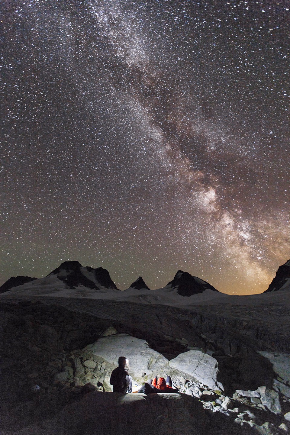 Stars over Joffre Lakes British Columbia, Canada