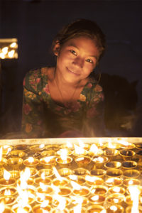 Nepalese Girl, Candlelight