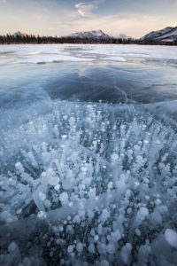 Ice Bubbles, Alaska, Winter, Frozen Lake